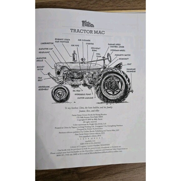 Tractor Mac Lot Of 2 Builds A Barn & Learns to Fly Hardcover By Steers, Billy - Picture 13 of 13